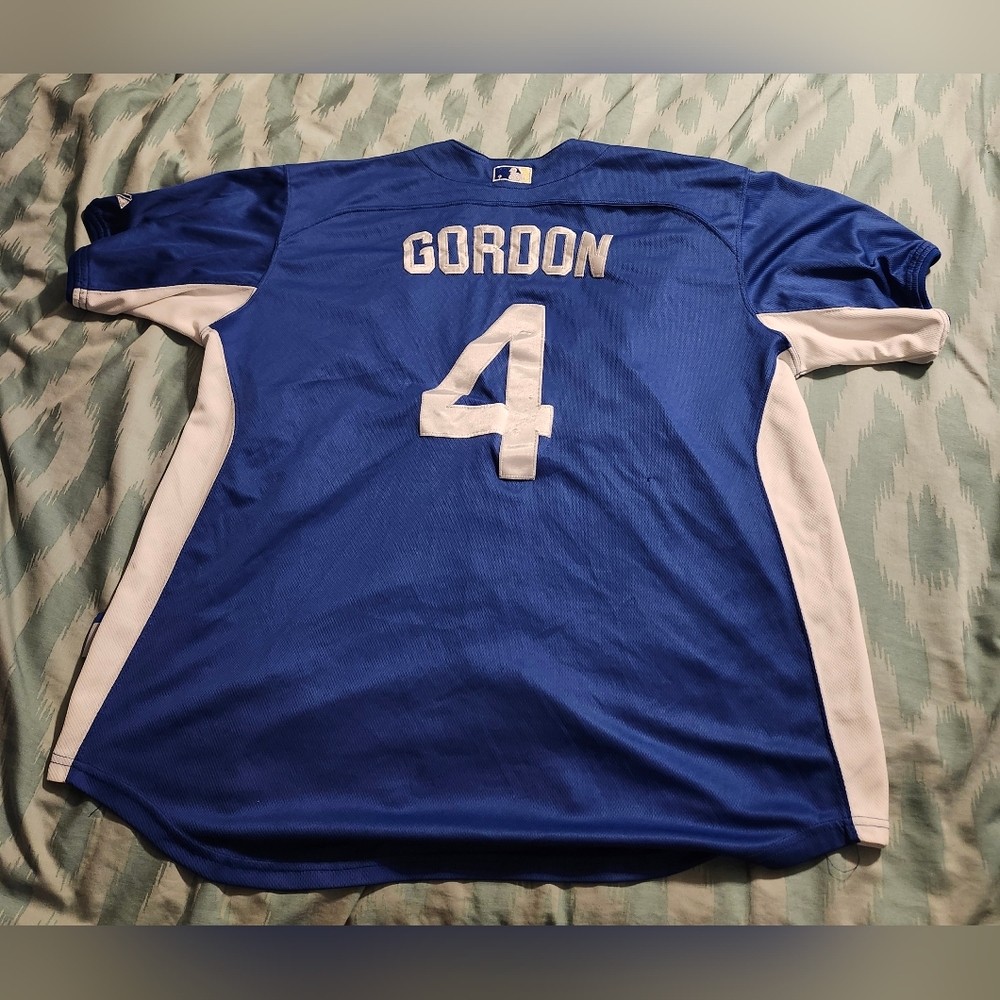 Kansas City Royals Alex Gordon #4 Baseball Majestic Jersey Size48